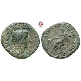 Römische Kaiserzeit, Herennius Etruscus, Caesar, Sesterz, ss-vz