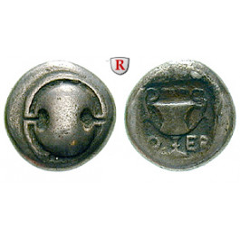 Böotien, Theben, Hemidrachme 425-375 v.Chr., ss