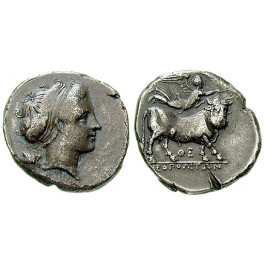 Italien-Kampanien, Neapolis, Didrachme 300-275 v.Chr., ss+