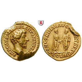 Römische Kaiserzeit, Marcus Aurelius, Aureus 162, ss