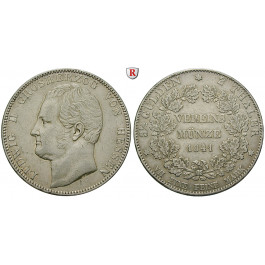 Hessen, Hessen-Darmstadt, Ludwig II., Doppeltaler 1841, ss
