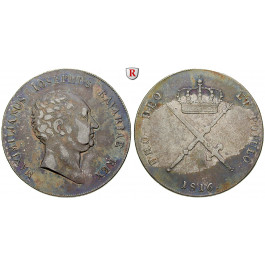 Bayern, Königreich, Maximilian I. Joseph, Kronentaler 1816, ss+