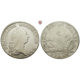 Brandenburg-Preussen, Königreich Preussen, Friedrich II., Reichstaler 1765, ss