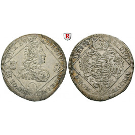 Römisch Deutsches Reich, Karl VI., 1/4 Taler 1732, vz+