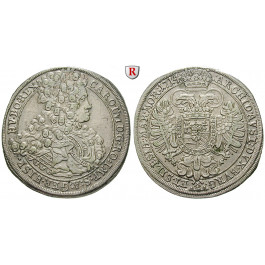 Römisch Deutsches Reich, Karl VI., 1/2 Taler 1714, f.vz