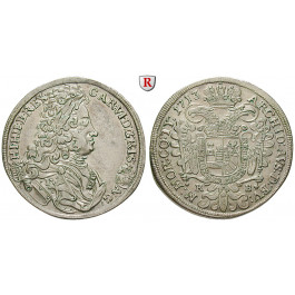 Römisch Deutsches Reich, Karl VI., 1/2 Taler 1713, ss+
