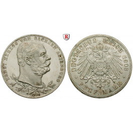 Deutsches Kaiserreich, Sachsen-Altenburg, Ernst, 5 Mark 1903, Regierungsjubiläum, A, f.st/st, J. 144
