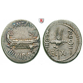 Römische Republik, Marcus Antonius, Denar 32-31 v.Chr., vz