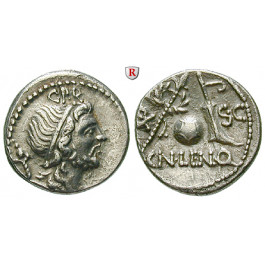 Römische Republik, Cn. Cornelius Lentulus, Denar 76-75 v.Chr., ss-vz