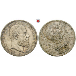Deutsches Kaiserreich, Sachsen-Coburg-Gotha, Alfred, 5 Mark 1895, A, f.vz, J. 146