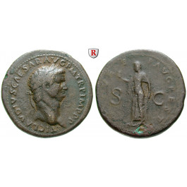 Römische Kaiserzeit, Claudius I., Sesterz 79-81, ss