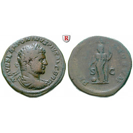 Römische Kaiserzeit, Caracalla, Sesterz 210-213, ss/f.ss