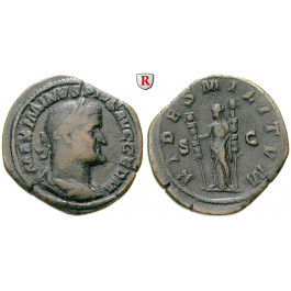Römische Kaiserzeit, Maximinus I., Sesterz 235-236, ss/ss+