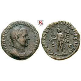 Römische Kaiserzeit, Traianus Decius, Sesterz 249-251, ss