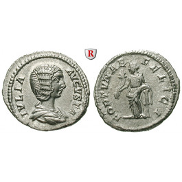 Römische Kaiserzeit, Julia Domna, Frau des Septimius Severus, Denar 207, vz+/vz
