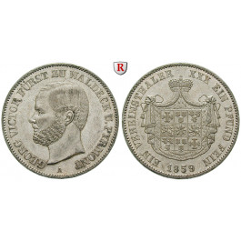 Waldeck, Fürstentum, Georg Victor, Vereinstaler 1859, f.vz
