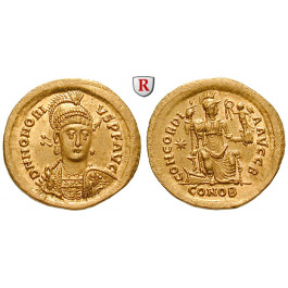 Römische Kaiserzeit, Honorius, Solidus 397-402, vz-st