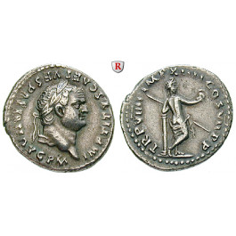 Römische Kaiserzeit, Titus, Denar 79, ss+