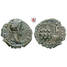 Römische Kaiserzeit, Commodus, Denar 186, ss+