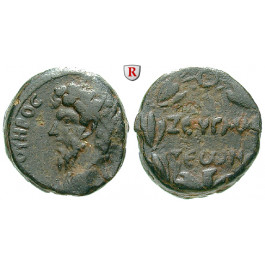 Römische Provinzialprägungen, Kommagene, Zeugma, Lucius Verus, Bronze, ss/f.ss