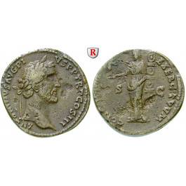 Römische Kaiserzeit, Antoninus Pius, Sesterz, ss