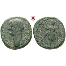 Römische Provinzialprägungen, Makedonien, Koinon von Makedonien, Nero, Bronze, ss