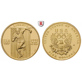 USA, 5 Dollars 1992, 7,52 g fein, PP