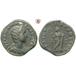 Römische Kaiserzeit, Julia Mamaea, Mutter des Severus Alexander, Sesterz 224, ss-vz