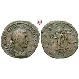 Römische Kaiserzeit, Philippus I., Sesterz, ss-vz