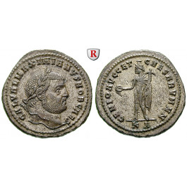 Römische Kaiserzeit, Galerius, Follis 295-296, vz