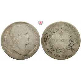 Frankreich, Napoleon I. (Konsul), 5 Francs AN 12, ss