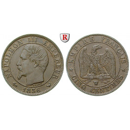Frankreich, Napoleon III., 5 Centimes 1856, ss-vz