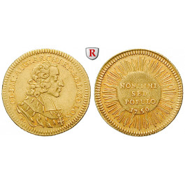 Köln, Bistum, Clemens August von Bayern, Dukat 1750, ss+