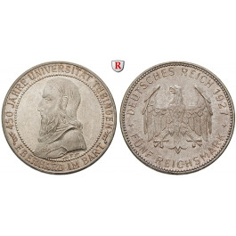 Weimarer Republik, 5 Reichsmark 1927, Uni Tübingen, F, st, J. 329