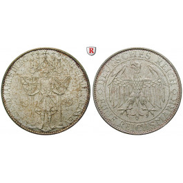 Weimarer Republik, 5 Reichsmark 1929, Meißen, E, f.st, J. 339