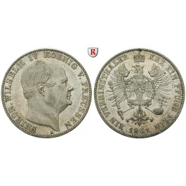 Brandenburg-Preussen, Königreich Preussen, Friedrich Wilhelm IV., Vereinstaler 1861, vz-st