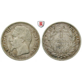 Frankreich, Napoleon III., Franc 1856, ss+