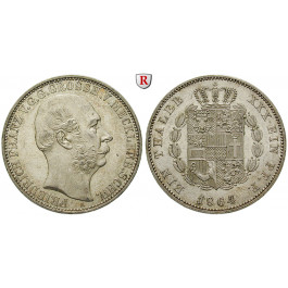 Mecklenburg, Mecklenburg-Schwerin, Friedrich Franz II., Vereinstaler 1864, vz+