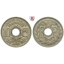 Frankreich, III. Republik, 10 Centimes 1918, f.st