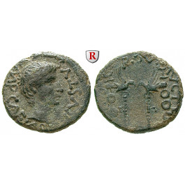 Römische Provinzialprägungen, Phönizien, Berytus, Statthalter P. Quinctilius Varus, Bronze 6-4 v.Chr., ss