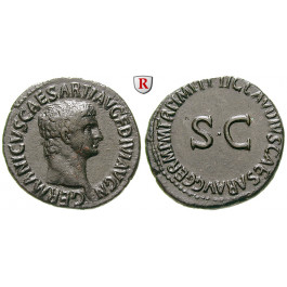 Römische Kaiserzeit, Germanicus, As 50-54, f.vz