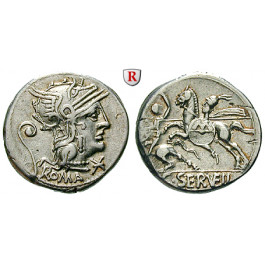 Römische Republik, C. Servilius Vatia, Denar 127 v.Chr., ss-vz
