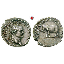 Römische Kaiserzeit, Titus, Denar 80, vz/ss-vz