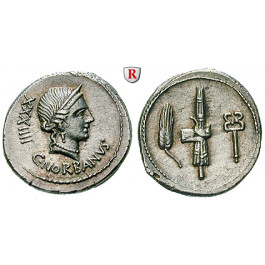 Römische Republik, C. Norbanus, Denar 83 v.Chr., vz