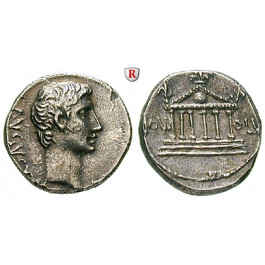 Römische Kaiserzeit, Augustus, Denar um 21 v.Chr., ss/ss+