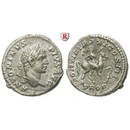 Römische Kaiserzeit, Caracalla, Denar 208, ss