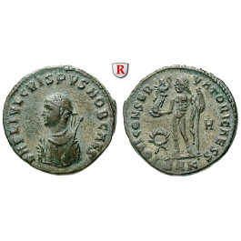 Römische Kaiserzeit, Crispus, Caesar, Follis 317-320, ss-vz
