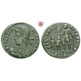 Römische Kaiserzeit, Constans, Follis 348-350, vz