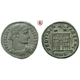 Römische Kaiserzeit, Constantinus I., Follis 328-329, vz