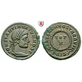 Römische Kaiserzeit, Constantinus II., Caesar, Follis 321-324, vz